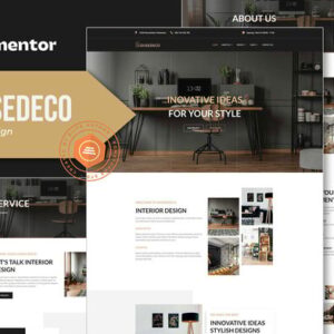 Housedeco â€“ Interior Design Elementor Template Kit