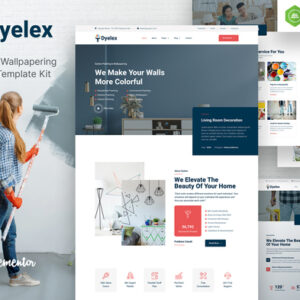 Dyelex â€“ Painting & Wallpapering Service Elementor Template Kit