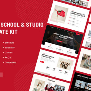 Flaire Dance School & Studio Elementor Template Kit